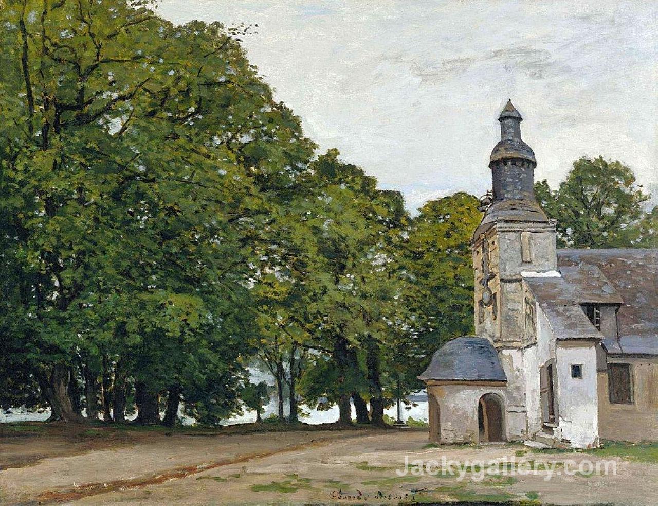 The Chapel Notre-Dame de Grace at Honfleur by Claude Monet paintings reproduction
